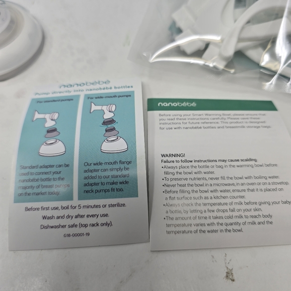Nanobebe Baby Bottle Starter Set with Warmer & Pacifier Pumping Attachements - Picture 3 of 16